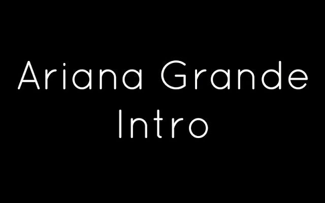 Intro Is A Song By Ariana Grande. Lyrics Are Penned By Ariana GrandeSavan KotechaIlya While Music Is Produced By Tommy BrownMr. FranksThe MagiTravis Sayles. Official Music Video Is Released On Official Channel.