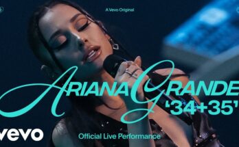 34+35 Is A Song By Ariana Grande. Lyrics Are Penned By Ariana GrandeTayla ParxVictoria MonétScott Nicholson While Music Is Produced By Peter Lee JohnsonTommy Brown. Official Music Video Is Released On Official Channel.